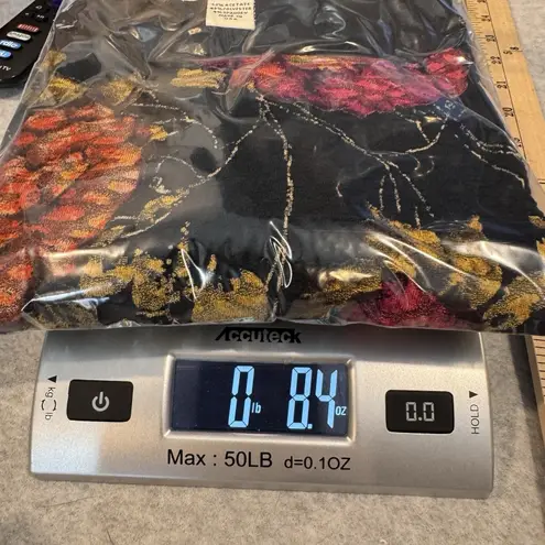 French Laundry Vintage Y2K Fall Floral Top Womens XL Black Crepe Acetate