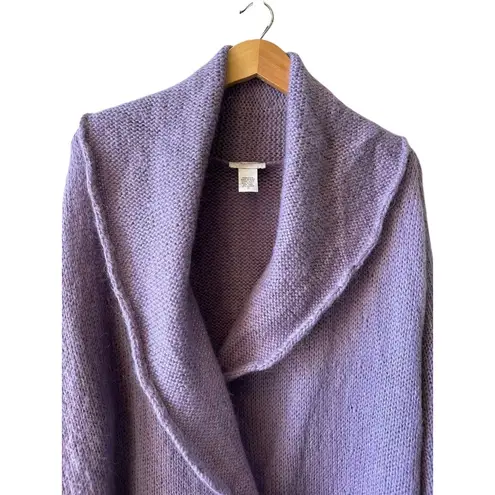 Soft Surroundings Sweater Coat Lavender Wool Mohair Blend Size 3X