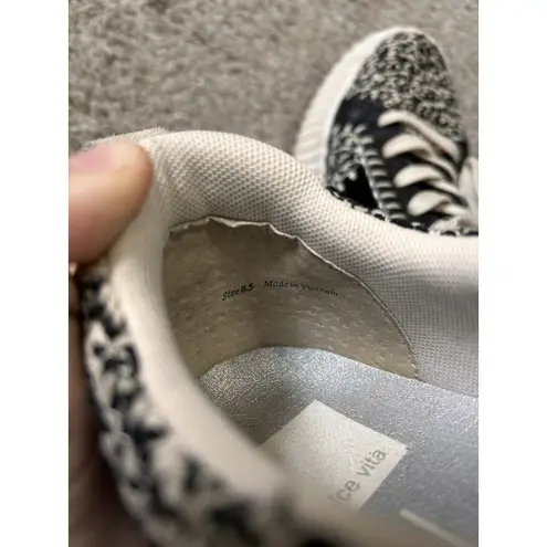 Dolce Vita Dolley Women's Sneaker, Black White Knit, Size 8.5, Retro Style