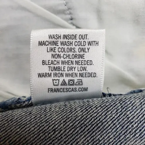 Harper Heritage Womens 26 Embroidered Patchwork Distressed Denim Shorts