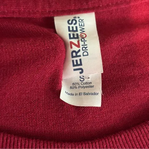 Jerzees Detroit Zoo Orange Tiger Graphic Red T-Shirt Sz S