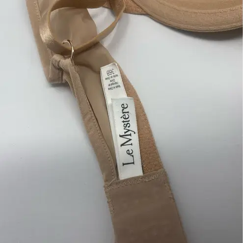 Le Mystere Womens‎ size 36B Sheer Illusion Sexy Sheer Underwire Bra Beige Tan - Image 4