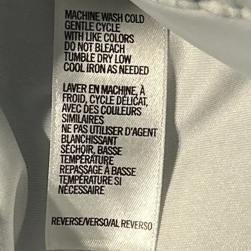 IZOD Women Sport Skirt Golf Tennis Plaid Blue White Black Size 6 Cool FX Stretch