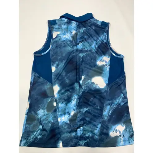 Slazenger Women's Marble Pin Tuck Sleeveless Golf Polo Size Medium