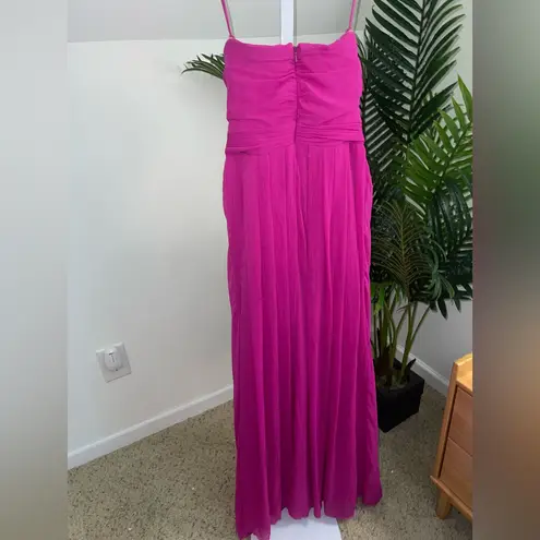 Badgley Mischka Fluorescent Chiffon Gown size 2