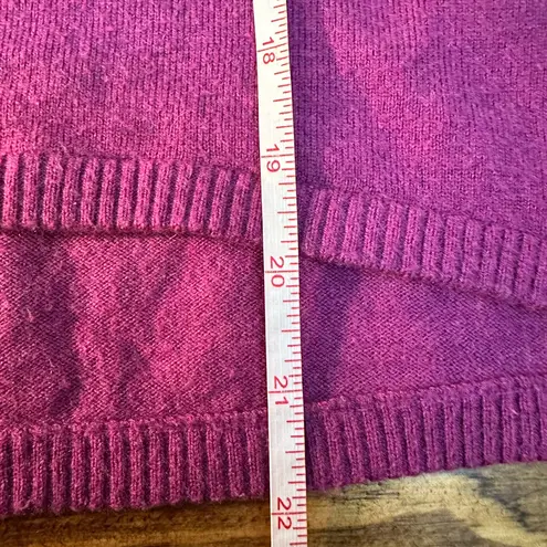 Smartwool Purple V-Neck Long Sleeve Knit Sweater S