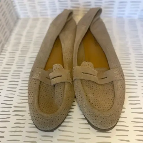 Lucky Brand ‎ NEW Caylon Suede Loafers Flats Tan 8.5