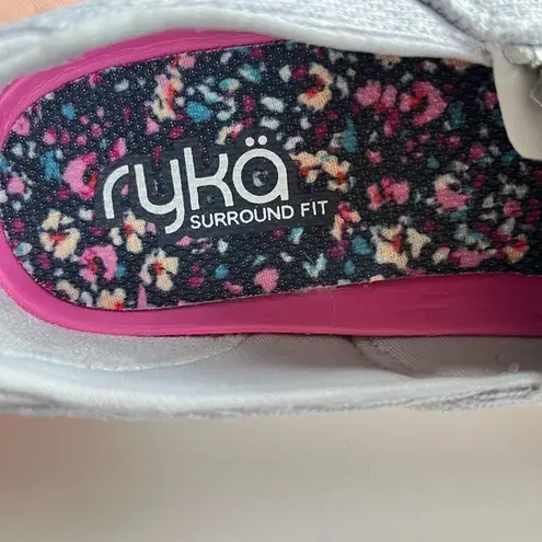 Ryka Ally Women's Slip-On Sneakers Breathable Lightweight 7M VAPOR GRAY FLORAL
