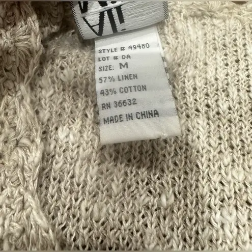 Vintage cardigan mother of pearl buttons rose ribbon embroidery size M f… White Size M