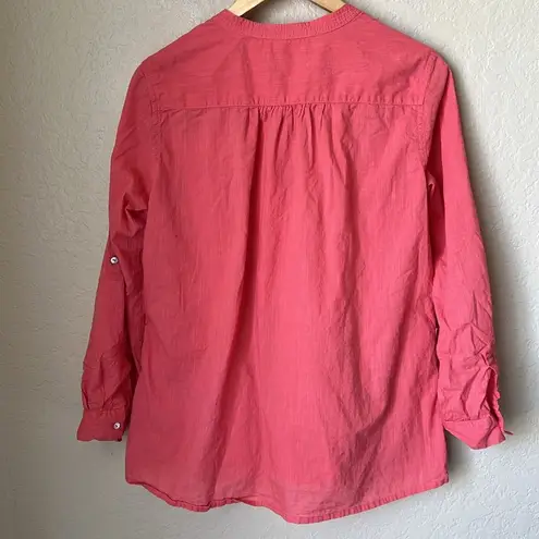 Seafolly  salmon cotton boyfriend shirt