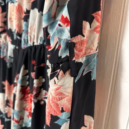 City Chic  Black Summer Floral Jumpsuit NEW