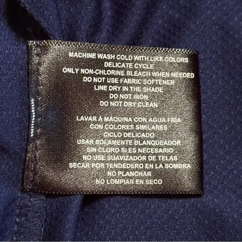 Gerry Weber Blue Tan Skater Skorts Tie Front Resort Size M