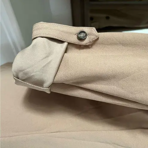 Ny Collection Long Sleeve Double Breasted Crepe Jacket, Stucco Size M New w/Tag