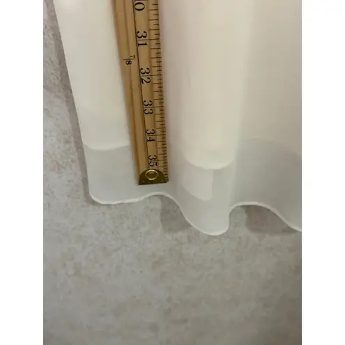 Valerie Stevens Intimates Ivory Lace Trim Slip Dress Lingerie Nightwear Babydoll White Size M