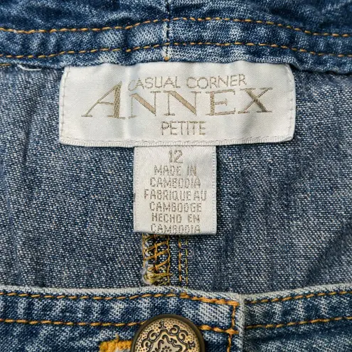 Vintage 90s Casual Corner Annex Denim Maxi Skirt Blue Size L