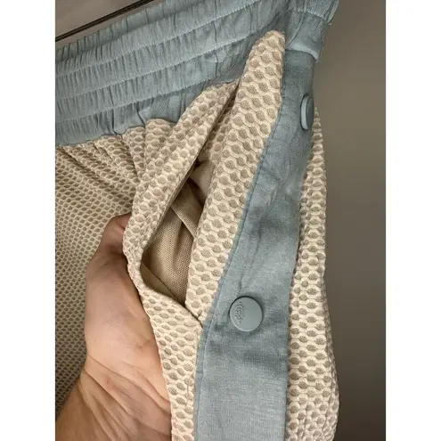 Free People Movement Women's Sz XS Blue Combo Nothing But Net Snap Pants NEW