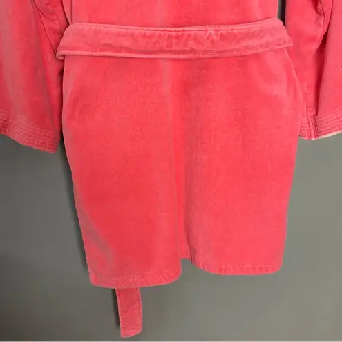 Lacoste  Robe Women Pink FLAWS Women Hood‎ Bathrobe Lounge Alligator Patch Sleeve