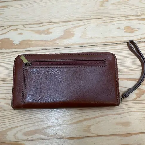 Fossil New‎  Patchwork Zip Around Wallet Clutch Leather RFID Blocker Slots Purse - Image 4