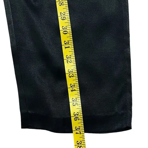 Aritzia Wilfred Black Cropped Satin Trouser Pants Size 6 Minimalist Evening