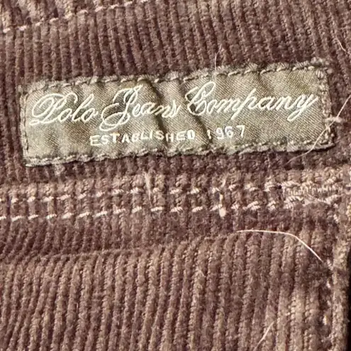 Polo Jeans Co. Ralph Lauren brown corduroy pants 12P classic academy preppy Size 12
