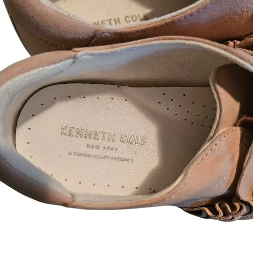 Kenneth Cole New York Women's Ashlee Platform Sneaker with Ruffle Detail 10M Pink Size 10