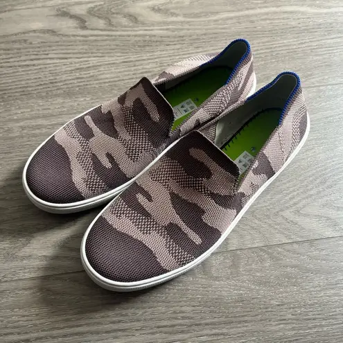 Rothy's Camo Slip On Sneakers Taupe Shoes Size 9.5 Women’s