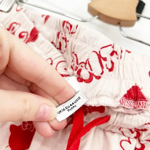 ASOS Barbie X Hello Kitty Womens Viscose Pull On‎ Pajama Lounge Pants Size 12P