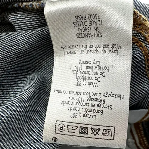 Sézane Sezane Parfait Jeans Slim Organic Cotton Mid Rise Medium Wash Blue 36 Tall NWT