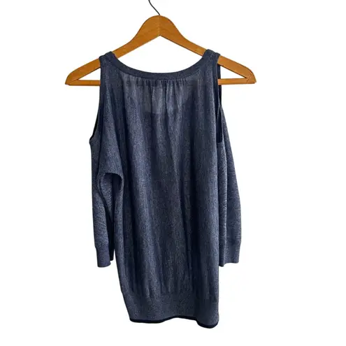 Club Monaco Shoulder Cut out Scoop Neck 3/4 sleeve top XS