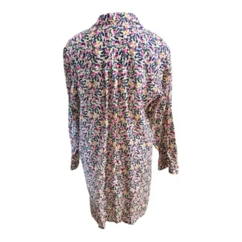 Frank & Eileen Women’s Hunter Vibrant Neon Floral Long Sleeve Dress Size Small