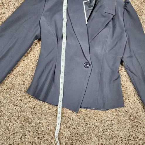 Kela Yila Jielur Women's Grey Business Blazer Long Sleeve One Button Gray Size L