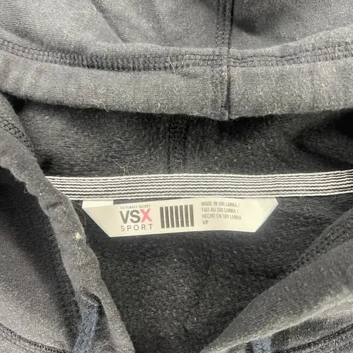 Victoria Sport Victoria's Secret VSX Sport Women's Small Black Full Zip Hoodie Sweatshirt
