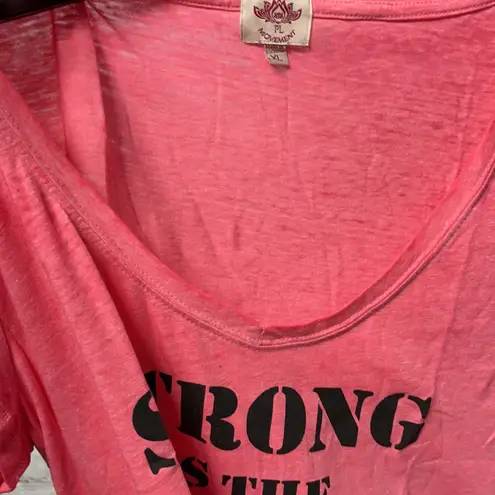 Pink Lotus Short Sleeve Shirt Size XL