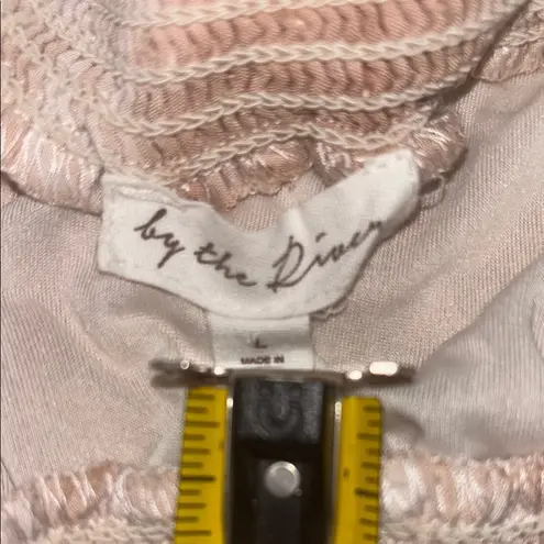 Anthropologie  by the river size L Pink and White Sleeveless‎ Scoop Neck Sundress