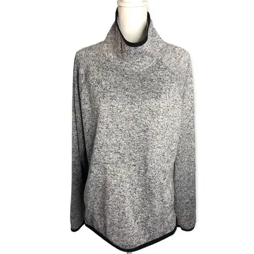 Tek Gear  Women’s Fleece Heather Grey Cowl Neck Pullover Sweater - Image 16