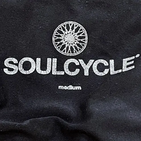 NUX Soulcycle M Ladder Tank Top Strappy Sleeveless Stretch Workout Top Gym Cami Black Size M