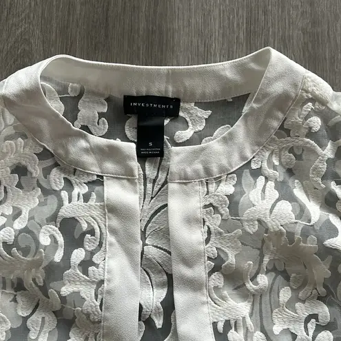 Investments White Sheer Cardigan