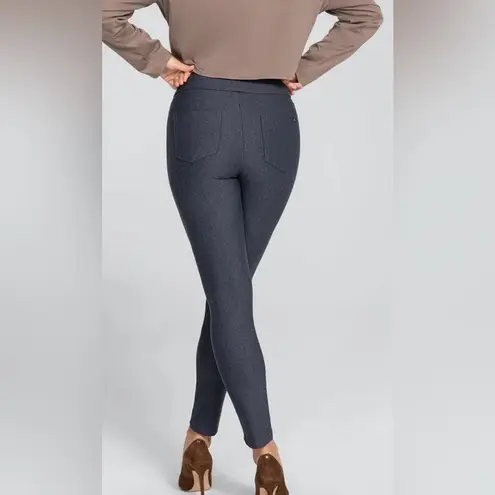 Honeylove EverReady Pant Ponte Knit Legging Stormy Blue Size Medium Slimming