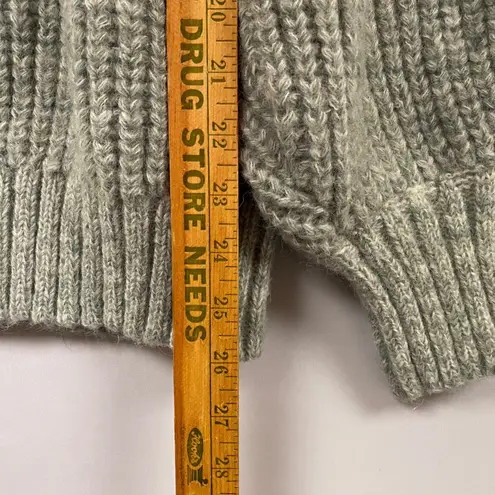 In Loom Gray Chunky Knit Balloon Sleeve Pullover Sweater M/L Cozy Chic Seasonal