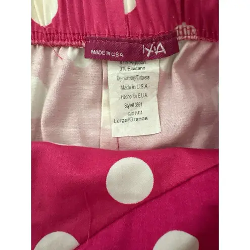 Vintage Y2K IXIA Pink Polkadot Dress Women Babydoll Halter Rockabilly Lolita L Size L