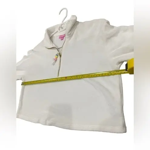 Stoney Clover Lane  x Target Cropped Half Zip Sweatshirt in White‎ XS