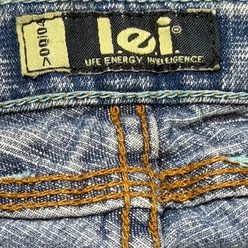 Y2K l.e.i. Low Rise Bootcut Jeans Blue Size undefined