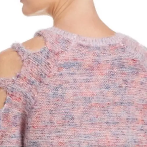 Ban Jara Bam Jara Women’s Lipstick Pink Cold Shoulder Sweater Pullover Small New with Tag - Image 5