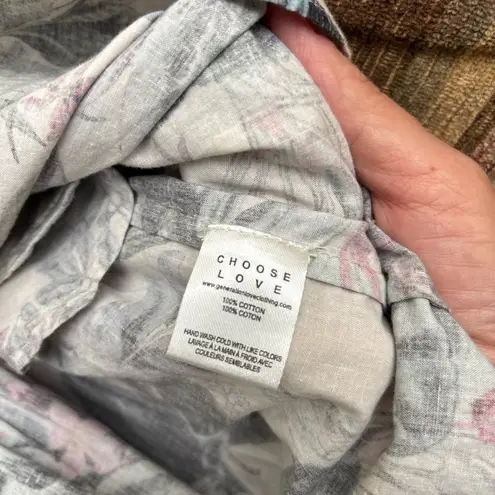 Generation Love Black and White Sundress with V-Neck and Long Sleeves