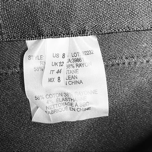 Elie Tahari Black Career Work Straight Leg Pants Size 8