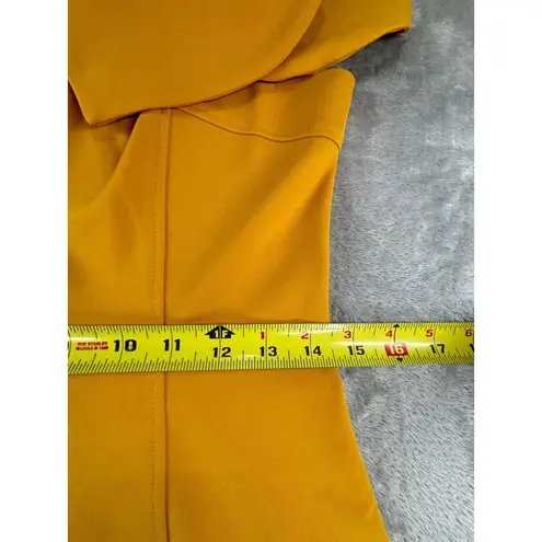 Gracia Golden Yellow Sheath Dress Womens Small Zip Sleeveless