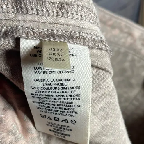 Anthropologie  Pilcro Flocked Baroque Floral High Rise Skinny‎ Jeans Size 32