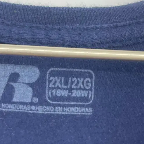 Russell Athletic North Carolina Tarheels Bleach Dyed Short Sleeve Shirt Size 2XL