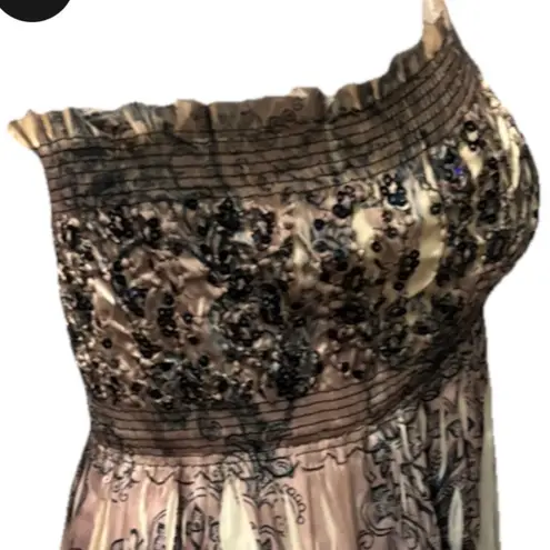 Anthropologie  Lapis One Size Sequin Y2K Style Dress