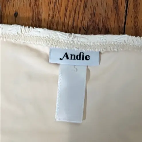 ANDIE bikini set Delray top bikini bottom gardenia lace cream size S NWOT